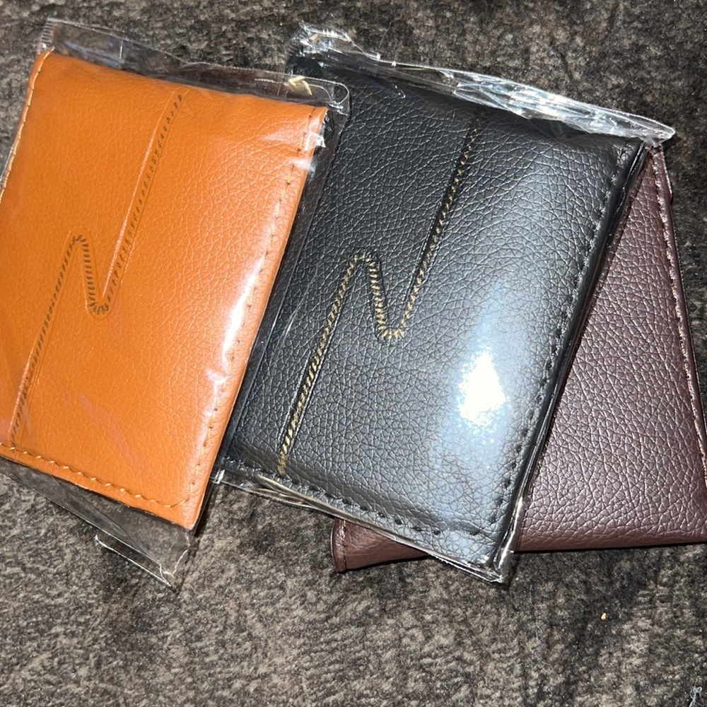 Synthetic leather wallets